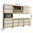 Cozinha Compacta 5 Peças Com Tampo Jade Chf Móveis