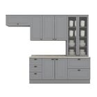 Cozinha Compacta 5 Peças Emily Cinza/calcare