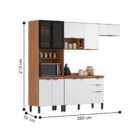 Cozinha Compacta 5 Peças Sydney Amêndola Branco