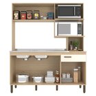 Cozinha Compacta 5 Portas 1 Gaveta 1 Nicho Para Forno Evelyn