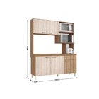 Cozinha Compacta 5 Portas 1 Gaveta 3 Nichos Taina Móveis Sul