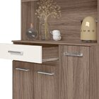 Cozinha Compacta 5 Portas 1 Gaveta Magazin Carvalho Nature/ca