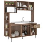 Cozinha Compacta 5 Portas 1 Gaveta Sofia  Teka/carvalho