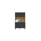 Cozinha Compacta 5 Portas 1 Gaveta Veneza Itatiaia Freijo/gra