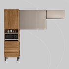 Cozinha Compacta 5 Portas 1 Porta Basculante 3 Gavetas Lazuli