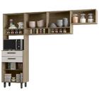 Cozinha Compacta 5 Portas 240cm 10027 Pln