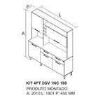 Cozinha Compacta 5 Portas 2 Gavetas E Nicho Dara Itatiaia Cas