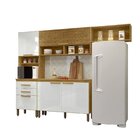 Cozinha Compacta 5 Portas 2 Gavetas Sara Marrocos/off White