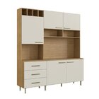 Cozinha Compacta 5 Portas 3 Gavetas 1 Nicho Para Forno Moniqu