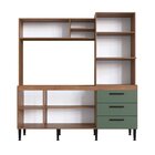 Cozinha Compacta 5 Portas 3 Gavetas 2 Nichos Aline Freijó/oli