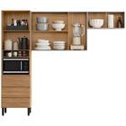 Cozinha Compacta 5 Portas 3 Gavetas 90531 Demobile