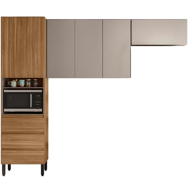 Cozinha Compacta 5 Portas 3 Gavetas 90531 Demobile