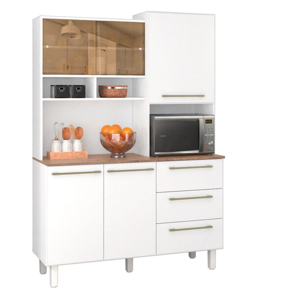 Cozinha Compacta 5 Portas 3 Gavetas Absoluto Zanzini | Leroy Merlin