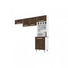 Cozinha Compacta 5 Portas 5 Nichos Lorena Plus Madine Branca/