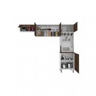 Cozinha Compacta 5 Portas 5 Nichos Lorena Plus Madine Branca/