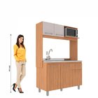 Cozinha Compacta 5 Portas Com Suporte Para Microondas Julia F