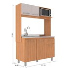 Cozinha Compacta 5 Portas Com Suporte Para Microondas Julia F