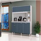 Cozinha Compacta 5 Portas E 1 Gaveta 120cm Duda A882 Poquema