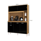 Cozinha Compacta 5 Portas E 1 Gaveta 120cm Duda A882 Poquema