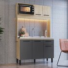 Cozinha Compacta 5 Portas E 1 Gaveta Pietra Delmarco Móveis P