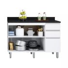 Cozinha Compacta 6 Peças 10 Portas 7 Gavetas Top Class Branco