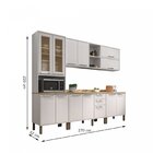 Cozinha Compacta 6 Peças 13 Portas 2 Gavetas Montreal Sallêto