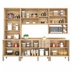 Cozinha Compacta 6 Peças 13 Portas 2 Gavetas Viena Sallêto Mó