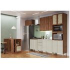 Cozinha Compacta 6 Peças 1 Bancada 2 Aéreos 2 Balcões E 1 Mód