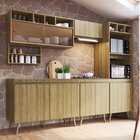 Cozinha Compacta 6 Peças 9 Portas 2 Nichos Para Forno One  Ve