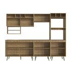 Cozinha Compacta 6 Peças 9 Portas 2 Nichos Para Forno One  Ve