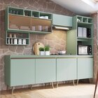 Cozinha Compacta 6 Peças 9 Portas 2 Nichos Para Forno One Gra