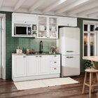 Cozinha Compacta 6 Peças Com Aéreo Para Micro-ondas Emily Esp