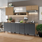 Cozinha Compacta 6 Peças Sem Pia Juliette Aramóveis