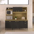 Cozinha Compacta 6 Portas 1 Gaveta 182cm Com Tampo Pequim Ind