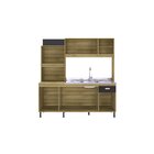 Cozinha Compacta 6 Portas 1 Gaveta 182cm Sem Tampo Pequim Cas