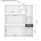 Cozinha Compacta 6 Portas 1 Gaveta Bárbara Capuccino/off Whit