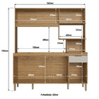 Cozinha Compacta 6 Portas 1 Gaveta Co1610 Decibal