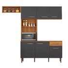 Cozinha Compacta 6 Portas 1 Gaveta Com Nichos Nina Cinamomo/g
