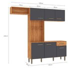 Cozinha Compacta 6 Portas 1 Gaveta Com Nichos Nina Cinamomo/g