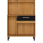 Cozinha Compacta 6 Portas 1 Gaveta Dakar/preto 2090p - Delmar