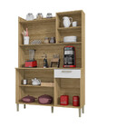 Cozinha Compacta 6 Portas 1 Gaveta Genova Kits Paraná