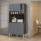 Cozinha Compacta 6 Portas 1 Gaveta Onix Poquema