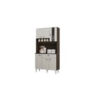 Cozinha Compacta 6 Portas 1 Gaveta Onix Poquema Moveis Chocol