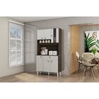 Cozinha Compacta 6 Portas 1 Gaveta Onix Poquema Moveis Chocol