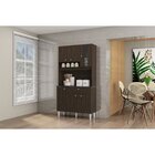 Cozinha Compacta 6 Portas 1 Gaveta Onix Poquema Moveis Chocol