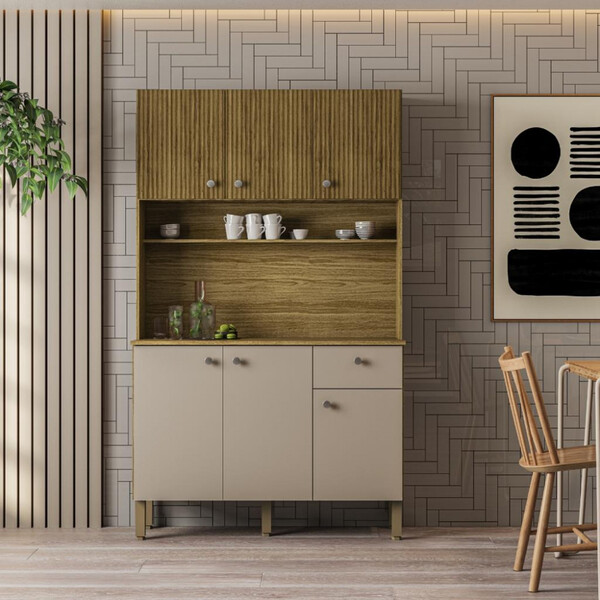 Cozinha Compacta 6 Portas 1 Gaveta Style Kits Paraná