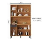 Cozinha Compacta 6 Portas 1 Gavetas 120cm Nápoles Itatiaia Ci
