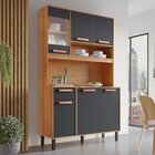 Cozinha Compacta 6 Portas 1 Gavetas 120cm Nápoles Itatiaia Ci