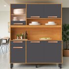 Cozinha Compacta 6 Portas 1 Gavetas 120cm Nápoles Itatiaia Ci