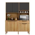 Cozinha Compacta 6 Portas 1 Gavetas Senna Sallêto Móveis Carv